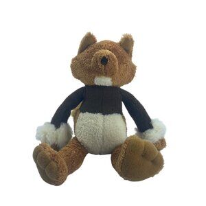 Bath & Body Works Plush Fox Toy 10” Brown White Stuffed Animal Pellet Filled